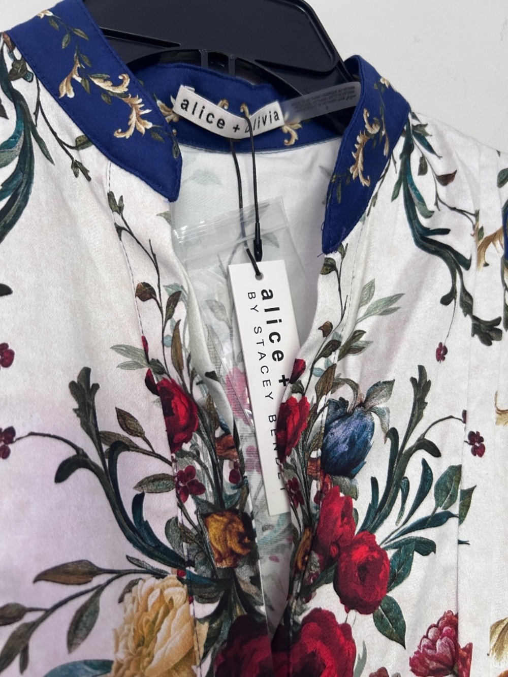 Alice + Olivia Lucy Mini Shirt Dress Gilded Rose size 6 - Picture 8 of 15